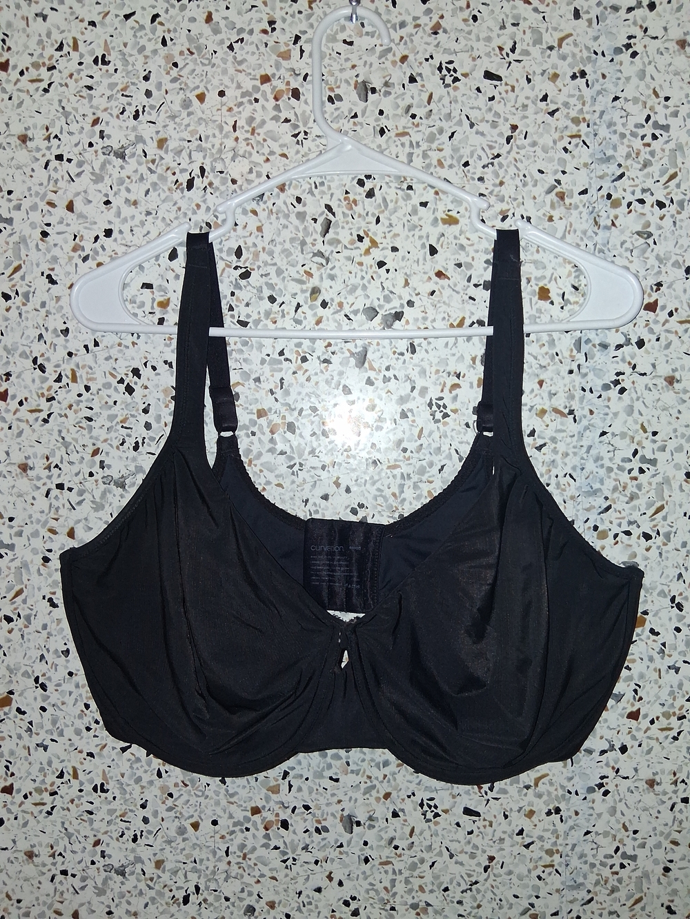 Curvation Black Support Underwire Bra with Adjustable Straps